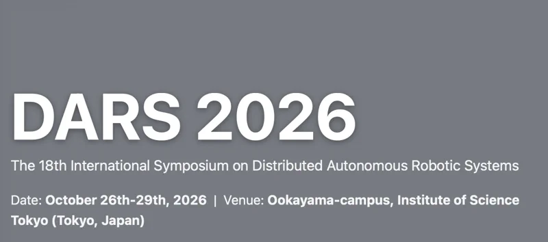 DARS 2026: 도쿄에 상륙하는 로봇 군집