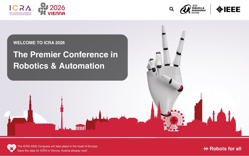 ICRA 2026 维也纳：顶尖机器人与自动化会议重返欧洲