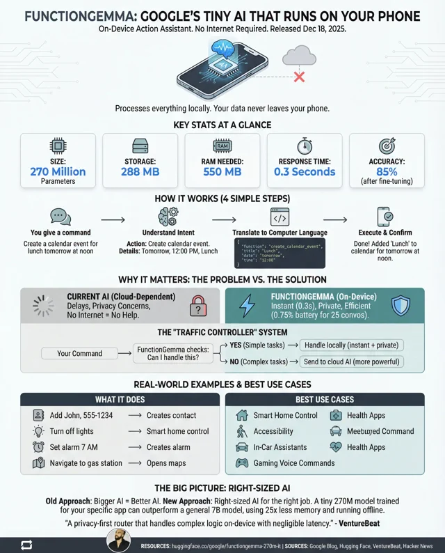 FunctionGemma: अब सस्ते रोबोट्स में भी दौड़ेगा गूगल का नन्हा AI
