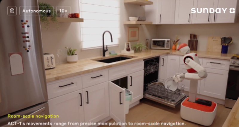 Sunday AI、ロボットパペットをスキップ、手作業で家事を教える