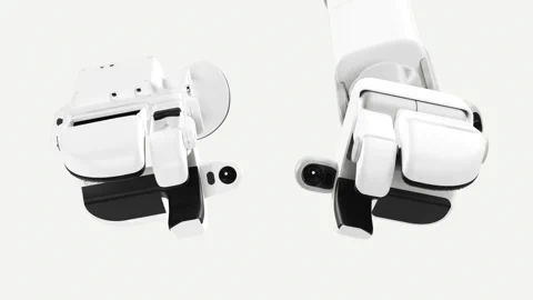 Sunday AI का स्किल कैप्चर ग्लव, जो Memo रोबोट के हाथों की हूबहू नकल करता है।