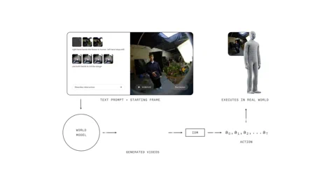 경험을 통해 학습하는 시각-언어-행동 모델의 예시인 pi*0.6 웹페이지 스크린샷.