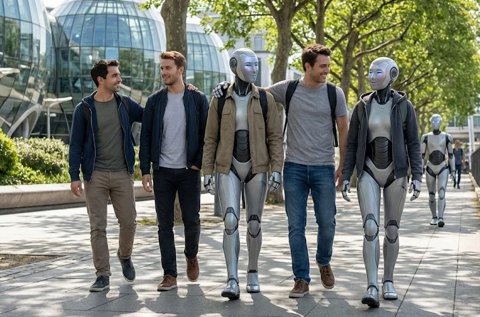 虚栄心や擬人化など、AIが生成する嘘の構成要素を示す図解。