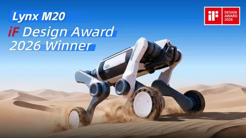 El robot Lynx M20 de DEEP Robotics gana el iF Design Award