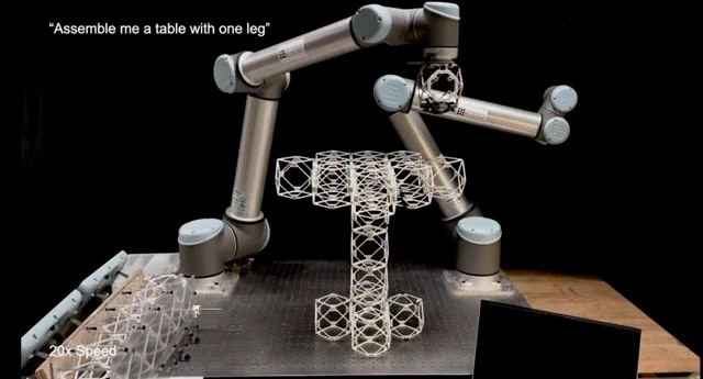 MIT Robot Builds Furniture From Voice Commands in Minutes