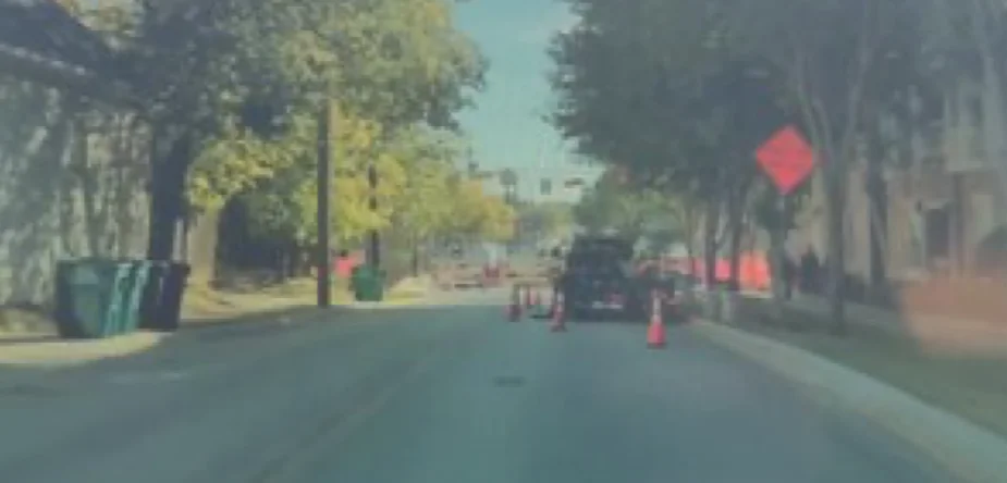 Tesla FSD 14 Backs Down From Oncoming Bus
