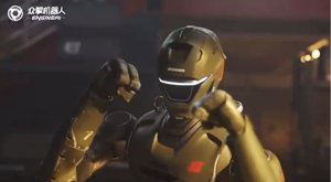 EngineAI T800 로봇, 날아차기 연습