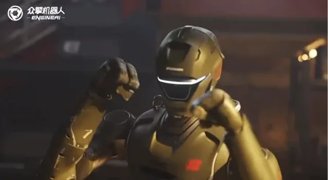 Robot EngineAI T800 trénuje létající kopy