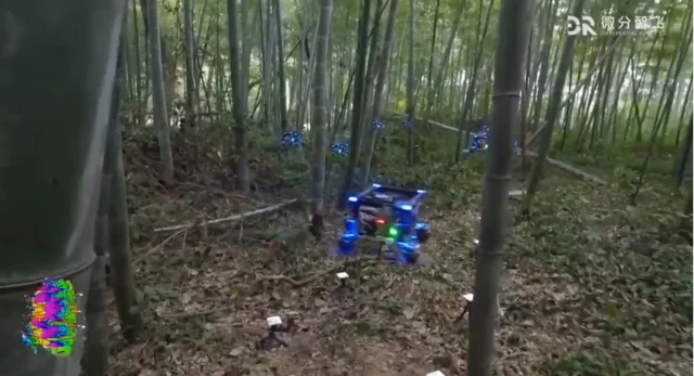 Zhejiang Uni Drones Swarm Through Dense Forest Autonomously