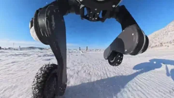 Deep Robotics M20 Drifts in -30°C Snow Like a Pro