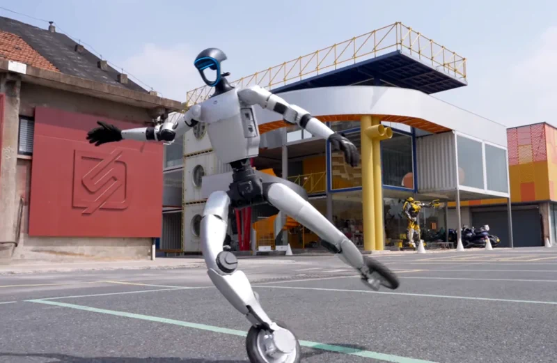 Unitree G1が歩行を捨て、車輪と圧倒的スタイルを手に入れる