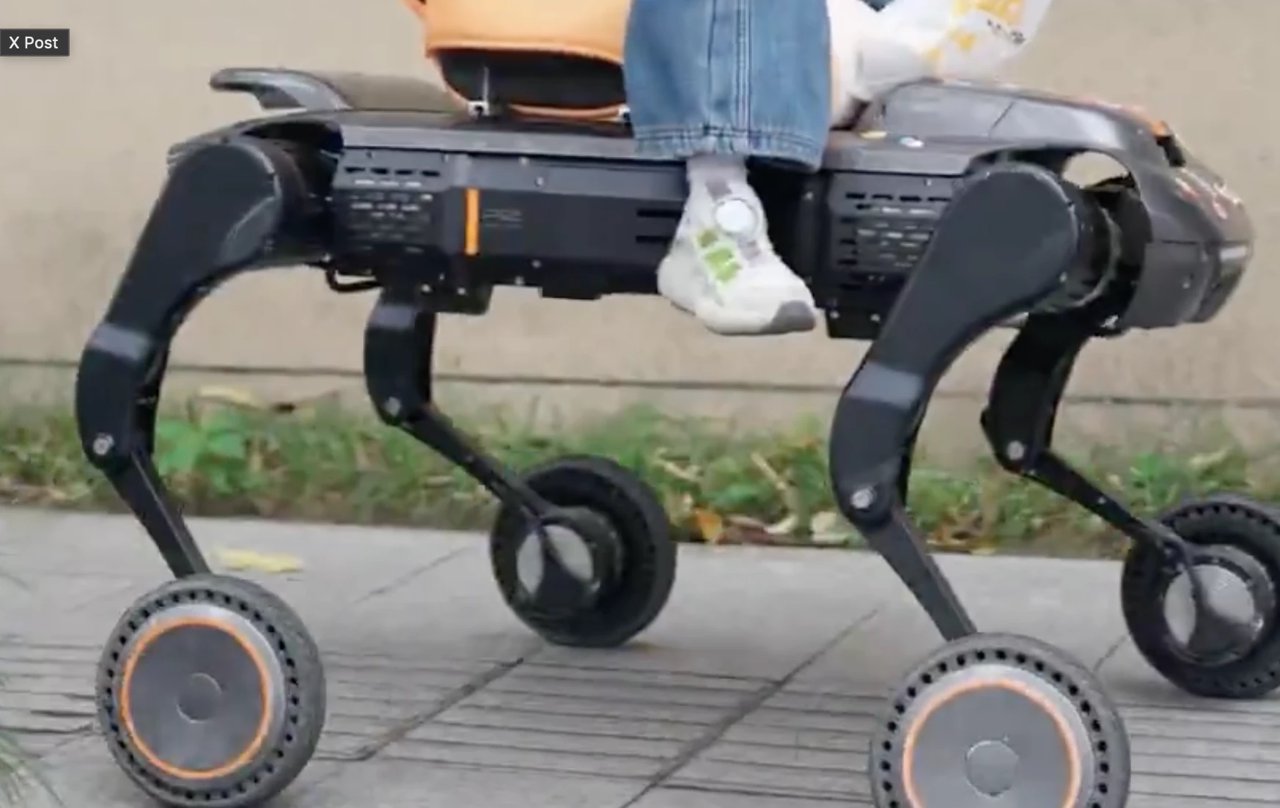 Unitree B2 Robot Dog Carries Child to School | RoboHorizon