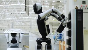 روبوت UBTECH Walker 2 يستبدل بطاريته الخاصة